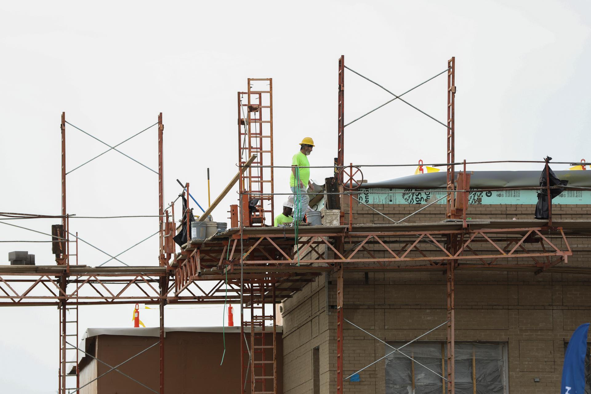 Construction worker on a site