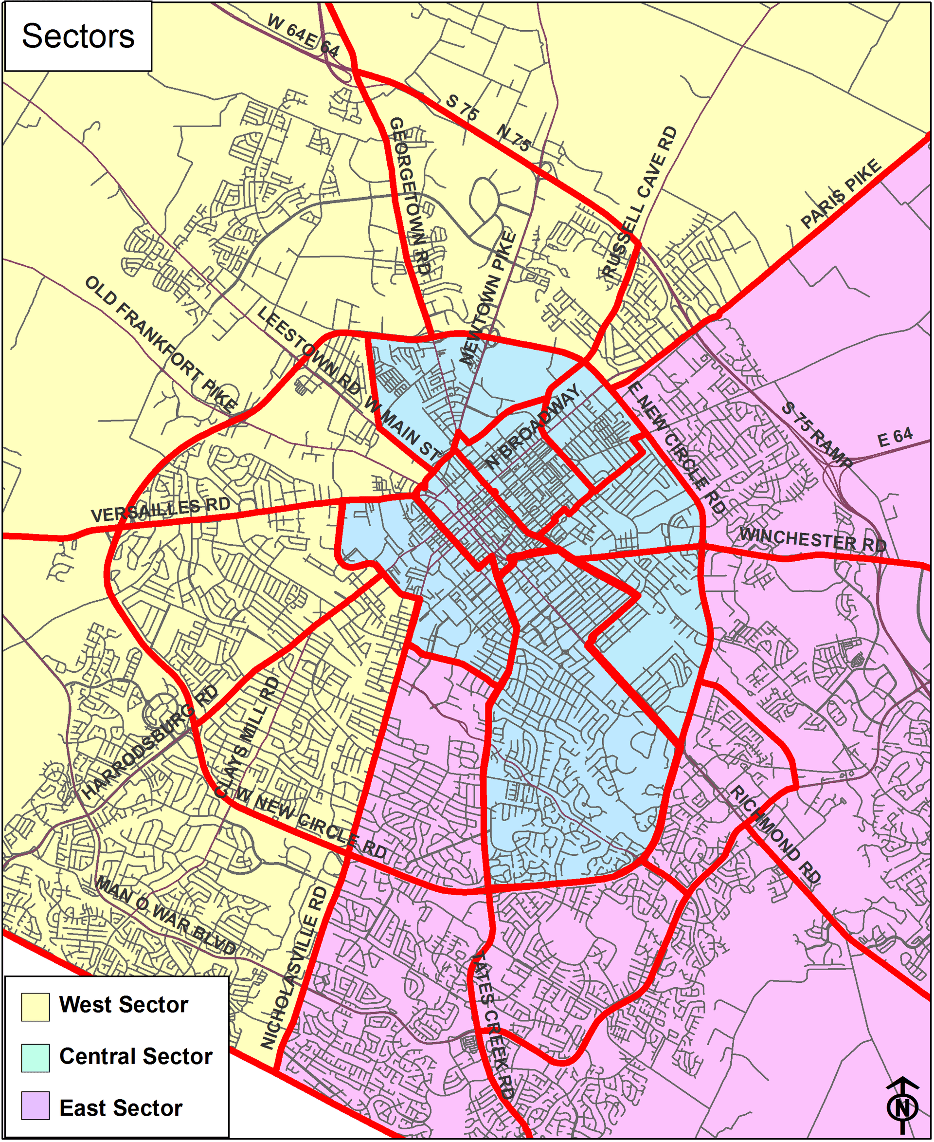 Patrol sector map 